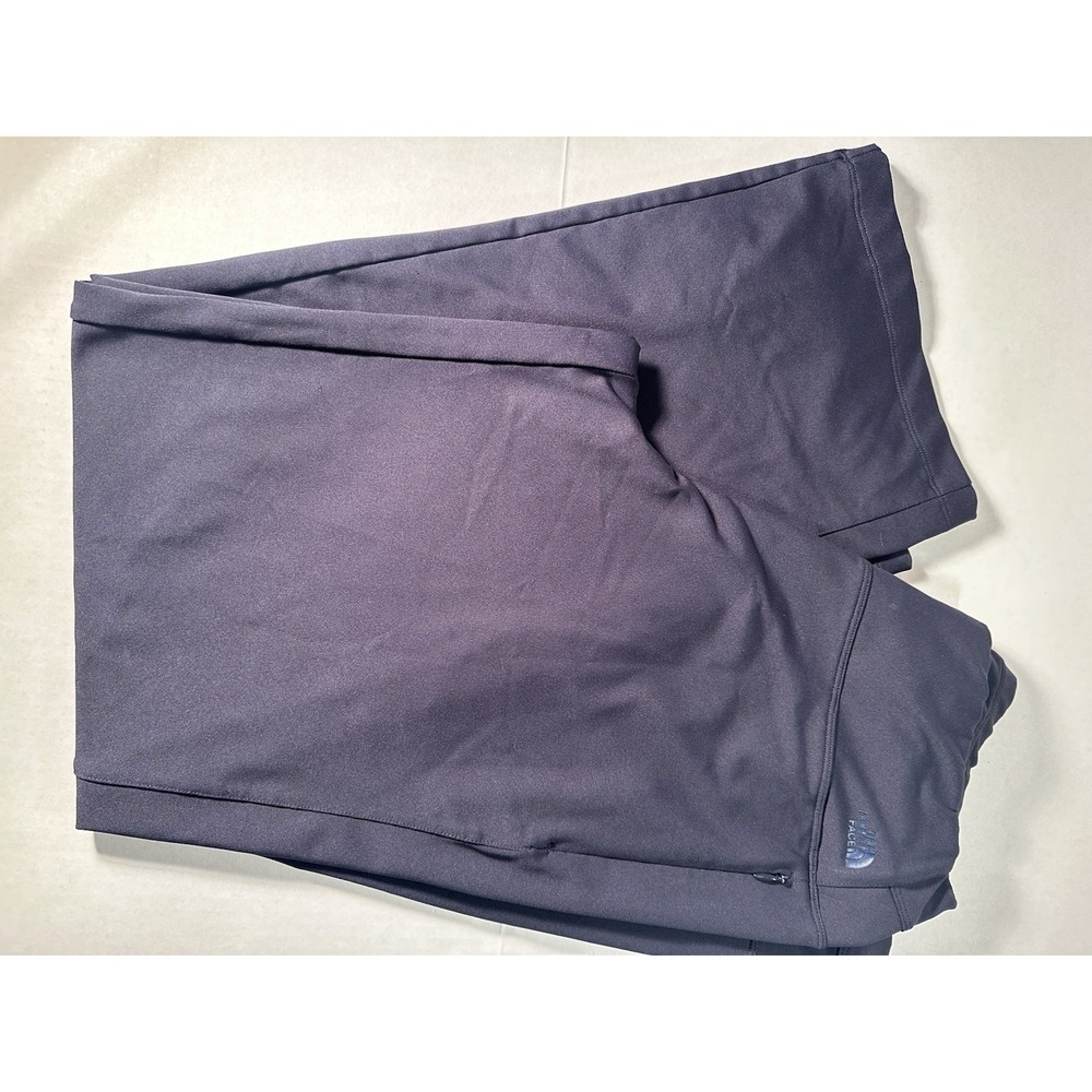 The North Face Wide Leg Yoga Pants Elastic Waist Front Zipper Pockets Women Sz L